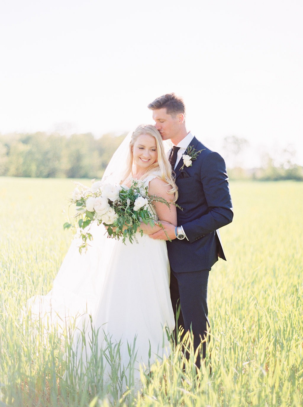 Bride and groom | Heartfelt and Nostalgic Indiana Barn Wedding by Renee Lemaire | Wedding Sparrow fine art wedding blog