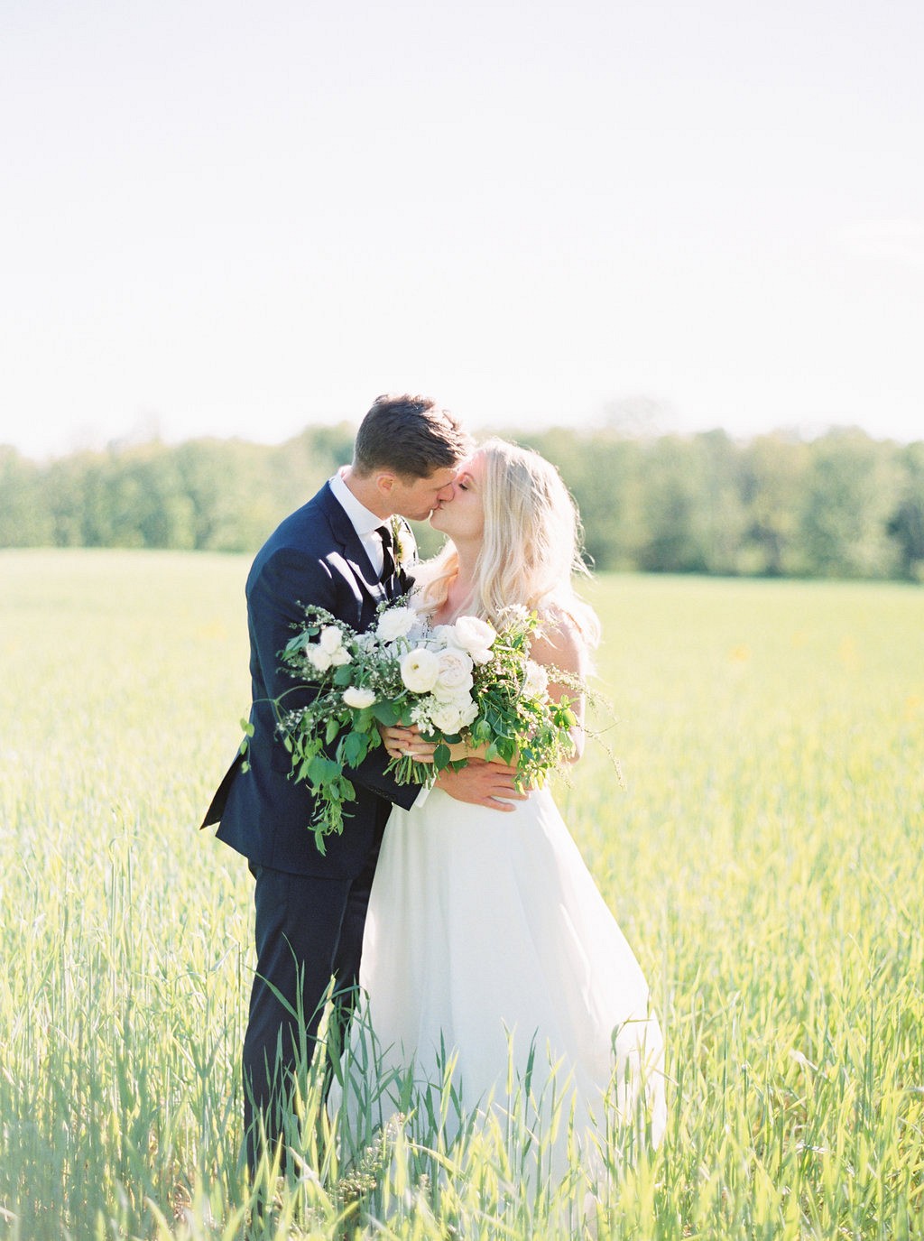 Bride and groom | Heartfelt and Nostalgic Indiana Barn Wedding by Renee Lemaire | Wedding Sparrow fine art wedding blog