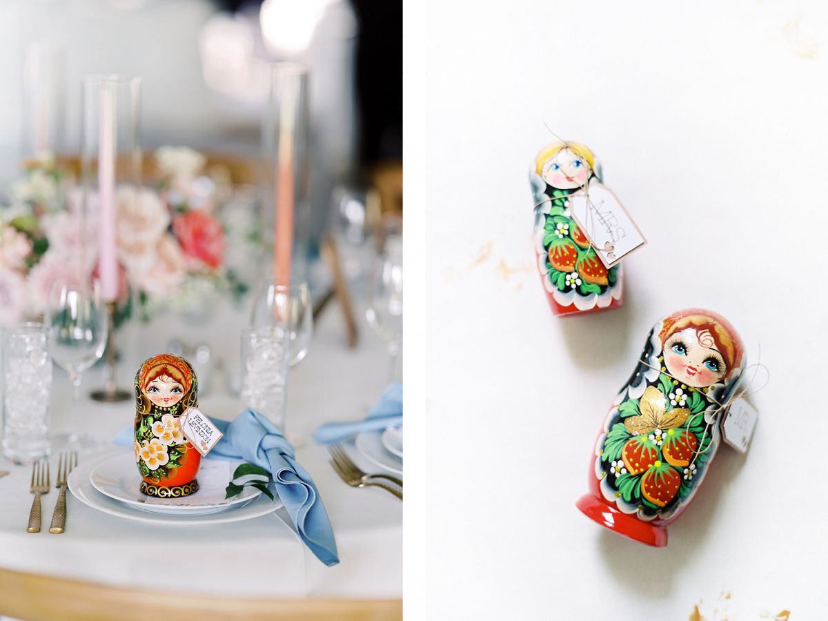 A Nod to Bride's Russian Roots and a Monique Lhuillier Gown