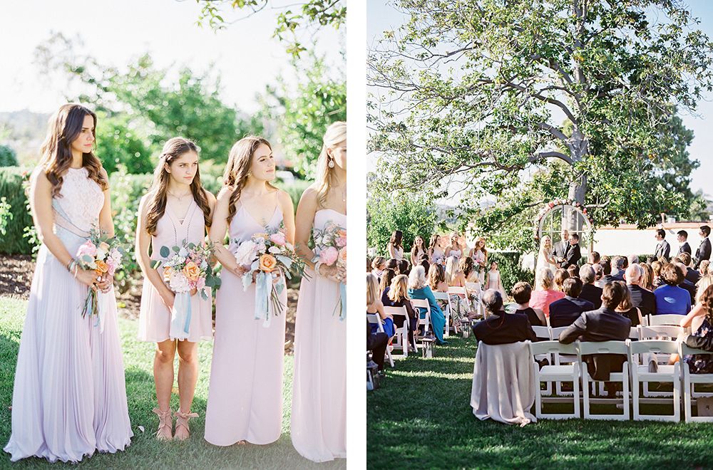 Anisa and Kyle's Summer California wedding in shades of blush and pink | Wedding Sparrow